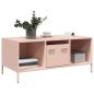 Preview: Couchtisch Rosa 101,5x50x43,5 cm Kaltgewalzter Stahl