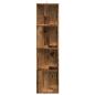 Preview: Eckregal Altholz-Optik 33x33x132 cm Holzwerkstoff