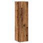 Preview: Eckregal Altholz-Optik 33x33x132 cm Holzwerkstoff