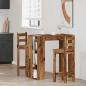 Preview: Bartisch mit Regal Altholz-Optik 102x50x103,5 cm Holzwerkstoff