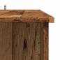 Preview: Bartisch mit Regal Altholz-Optik 102x50x103,5 cm Holzwerkstoff