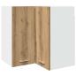 Preview: Eck-Hängeschrank Artisan-Eiche 57x57x60 cm Holzwerkstoff
