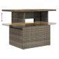 Preview: 8-tlg. Garten-Sofagarnitur mit Kissen Grau Poly Rattan Akazie