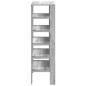 Preview: Schuhregal Grau Sonoma 61x32x105 cm Holzwerkstoff
