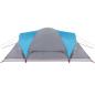 Preview: Kuppel-Familienzelt 6 Personen Blau Wasserdicht