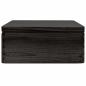 Preview: Holzkiste mit Deckel Schwarz 40x30x13 cm Massivholz Kiefer