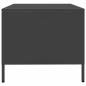 Preview: Couchtisch Schwarz 68,5x50x43,5 cm Kaltgewalzter Stahl