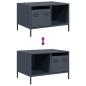 Preview: Couchtisch Anthrazit 68,5x50x43,5 cm Kaltgewalzter Stahl