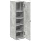 Preview: Badezimmerschrank mit Rollenhalter Betongrau 20,5x22x72 cm