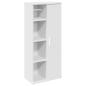 Preview: Badezimmerschrank mit Rollenhalter Weiß 39x22x90 cm