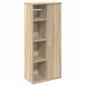 Preview: Badezimmerschrank mit Rollenhalter Sonoma-Eiche 39x22x90 cm