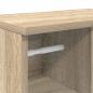 Preview: Badezimmerschrank mit Rollenhalter Sonoma-Eiche 39x22x90 cm