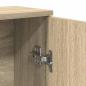 Preview: Badezimmerschrank mit Rollenhalter Sonoma-Eiche 39x22x90 cm