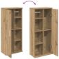 Preview: Badezimmerschrank mit Rollenhalter Artisan-Eiche 39x22x90 cm