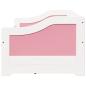 Preview: Tagesbett mit 3 Schubladen ohne Matratze Weiß Rosa 90x200cm