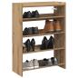 Preview: ARDEBO.de - Schuhregal Artisan-Eiche 80x25x61,5 cm Holzwerkstoff