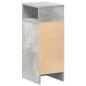 Preview: Nachttisch mit Schublade Betongrau 25x31x66 cm