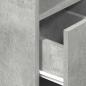 Preview: Nachttisch mit Schublade Betongrau 25x31x66 cm