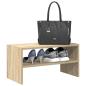 Preview: ARDEBO.de - Schuhregal Stapelbar Sonoma-Eiche 60x30x30,5 cm