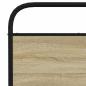 Preview: Metallbett ohne Matratze Sonoma-Eiche 193x203 cm