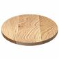 Preview: Tischplatte 80x40x2 cm Massivholz Eiche Oval