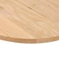 Preview: Tischplatte 80x40x2 cm Massivholz Eiche Oval