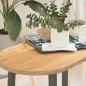Preview: ARDEBO.de - Tischplatte 80x40x2 cm Massivholz Eiche Oval