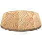 Preview: Tischplatte 80x40x2 cm Massivholz Eiche Oval