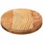 Preview: Tischplatte Hellbraun 80x40x4 cm Massivholz Eiche Oval