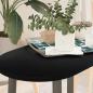 Preview: ARDEBO.de - Tischplatte Dunkelbraun 80x40x2 cm Massivholz Eiche Oval