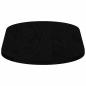 Preview: Tischplatte Dunkelbraun 80x40x2 cm Massivholz Eiche Oval