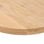 Preview: Tischplatte 140x60x4 cm Massivholz Eiche Oval
