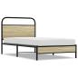 Preview: Bettgestell ohne Matratze 100x200 cm Sonoma-Eiche Holzwerkstoff