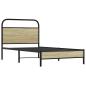 Preview: Bettgestell ohne Matratze 100x200 cm Sonoma-Eiche Holzwerkstoff