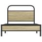 Preview: Bettgestell ohne Matratze 100x200 cm Sonoma-Eiche Holzwerkstoff