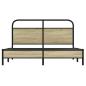Preview: Bettgestell ohne Matratze 160x200 cm Sonoma-Eiche Holzwerkstoff