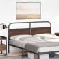Preview: Kopfteil Braun Eichen-Optik 150 cm Stahl und Holzwerkstoff