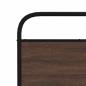 Preview: Kopfteil Braun Eichen-Optik 180 cm Stahl und Holzwerkstoff