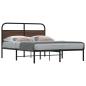 Preview: ARDEBO.de - Bettgestell ohne Matratze 140x200 cm Braun Eichen-Optik