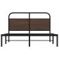Preview: Bettgestell ohne Matratze 140x200 cm Braun Eichen-Optik