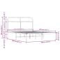 Preview: Bettgestell ohne Matratze 140x200 cm Braun Eichen-Optik
