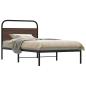 Preview: ARDEBO.de - Bettgestell ohne Matratze 107x203 cm Braun Eichen-Optik