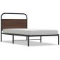 Preview: Bettgestell ohne Matratze 107x203 cm Braun Eichen-Optik