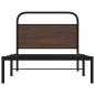 Preview: Bettgestell ohne Matratze 107x203 cm Braun Eichen-Optik