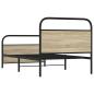 Preview: Bettgestell ohne Matratze 100x200 cm Sonoma-Eiche Holzwerkstoff