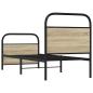 Preview: Bettgestell ohne Matratze 80x200 cm Sonoma-Eiche Holzwerkstoff