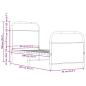 Preview: Bettgestell ohne Matratze 80x200 cm Sonoma-Eiche Holzwerkstoff
