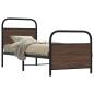 Preview: ARDEBO.de - Bettgestell ohne Matratze 75x190 cm Braun Eichen-Optik