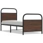 Preview: Bettgestell ohne Matratze 75x190 cm Braun Eichen-Optik