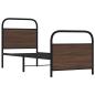 Preview: Bettgestell ohne Matratze 75x190 cm Braun Eichen-Optik